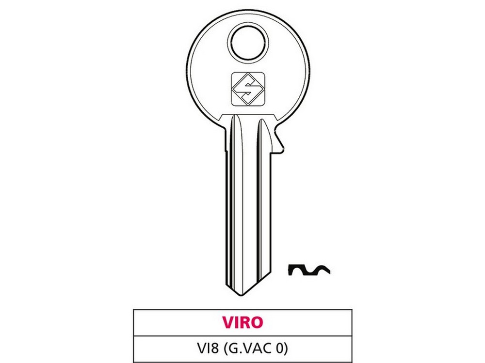 Silca CHIAVE ASC VI8 (G. VAC 0) VIRO