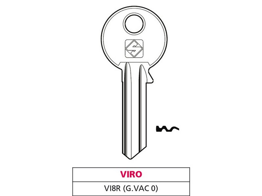 Silca CHIAVE ASC VI8R (G. VAC 0) VIRO