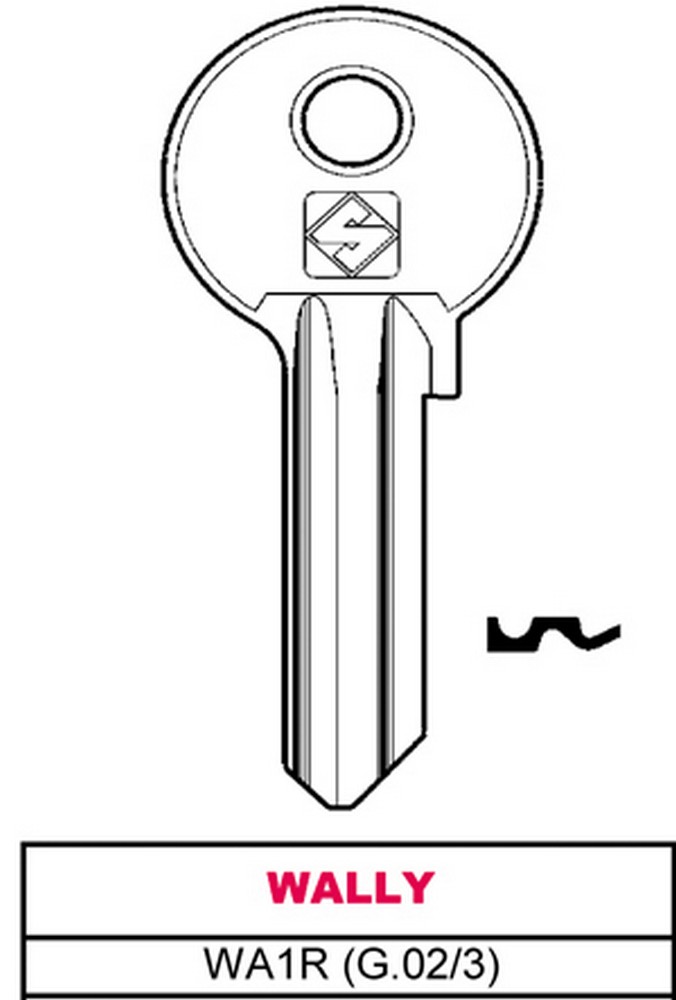 Silca CHIAVE ASC WA1R (G.VAC 3) WALLY