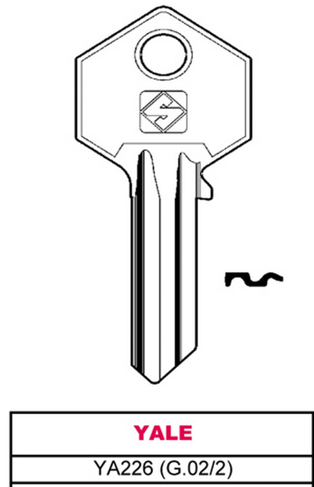 Silca CHIAVE ASC YA226 (G.VAC 2) YALE