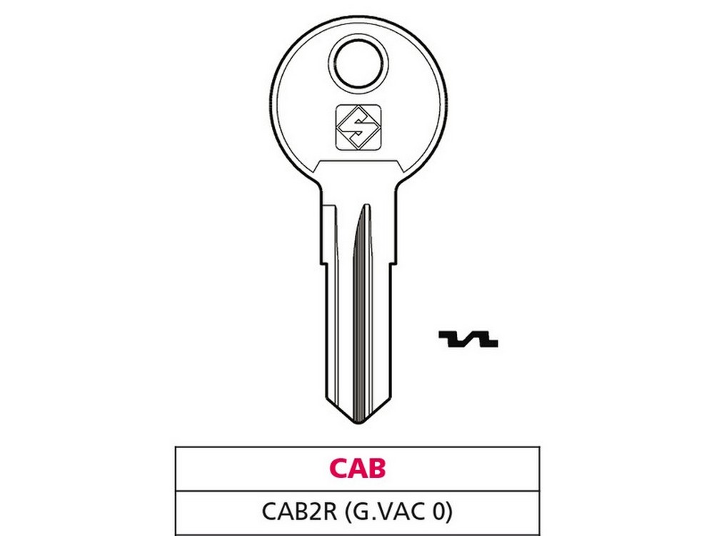 Silca CHIAVE OTTONE CAB2R (G. VAC 0) CAB