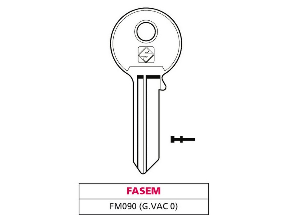 Silca CHIAVE OTTONE FM090 (G. VAC 0) FASEM