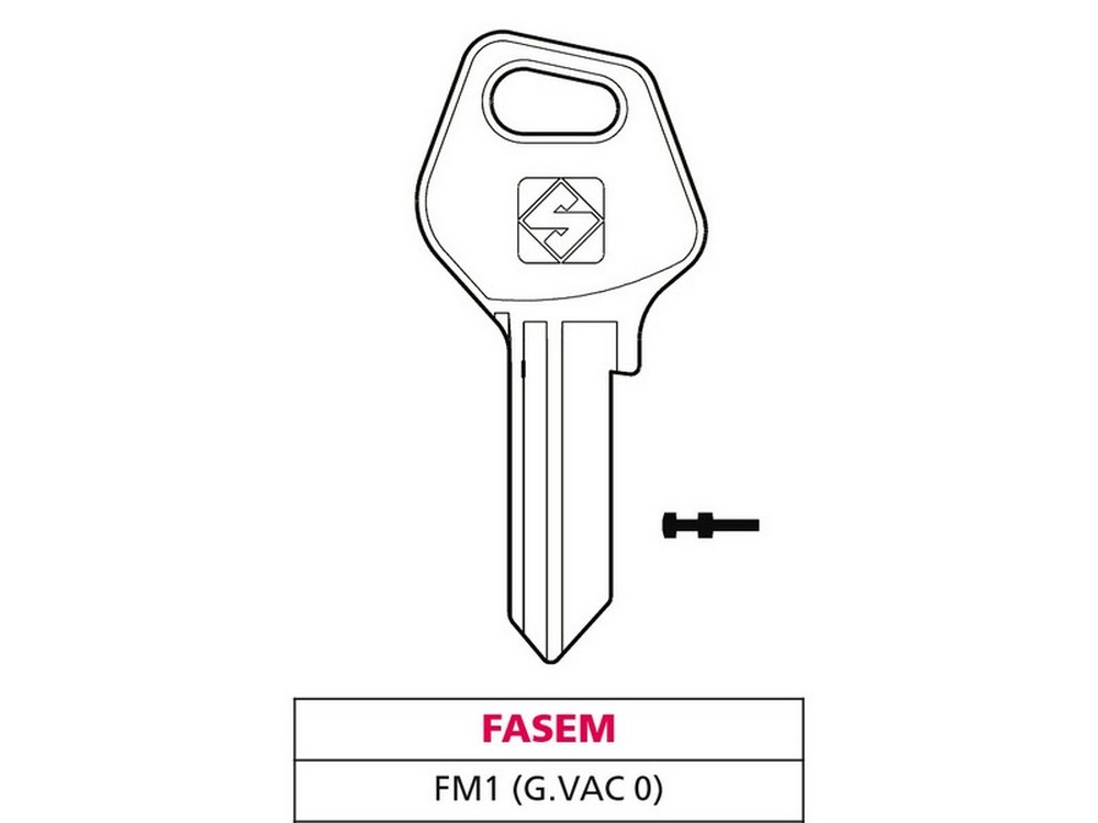 Silca CHIAVE OTTONE FM1 (G. VAC 0) FASEM