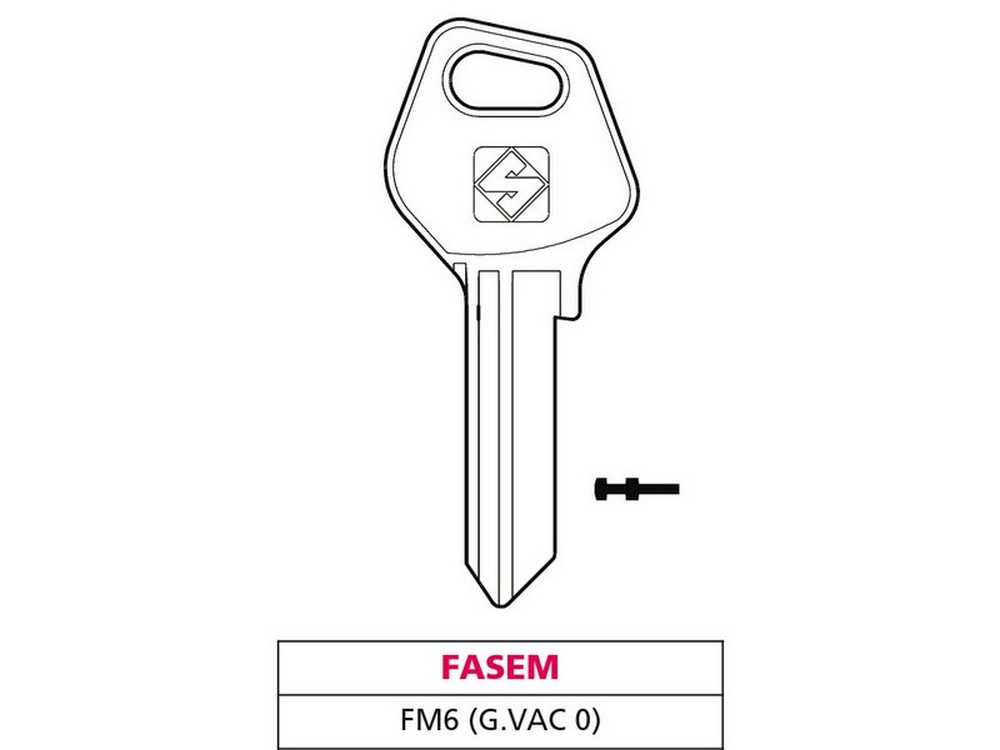 Silca CHIAVE OTTONE FM6 (G. VAC 0) FASEM