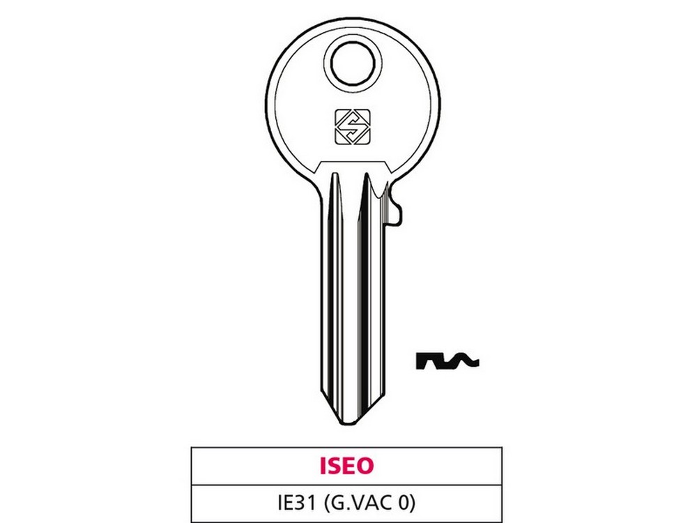 Silca CHIAVE OTTONE IE31 (G. VAC 2) ISEO