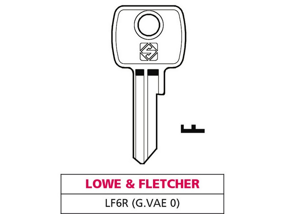 Silca CHIAVE OTTONE LF6R (G. VAE 0) LOWE & FLETCHER