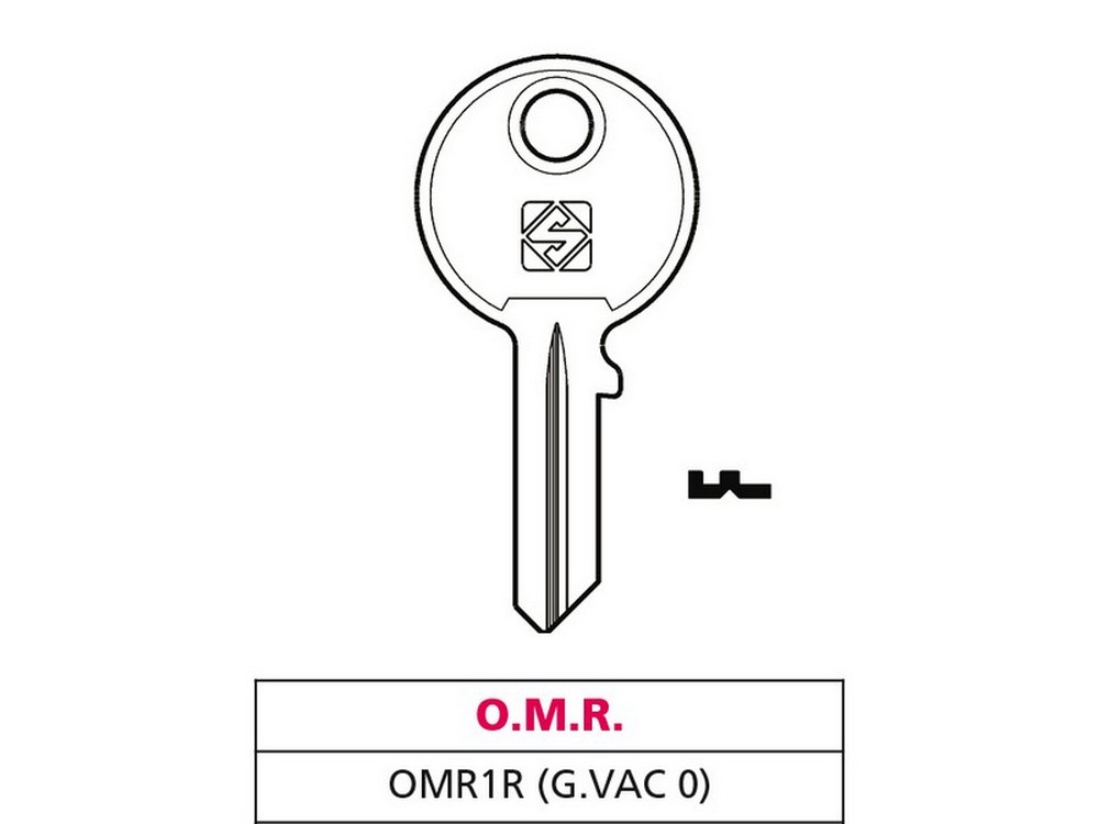 Silca CHIAVE OTTONE OMR1R (G. VAC 0) O.M.R.