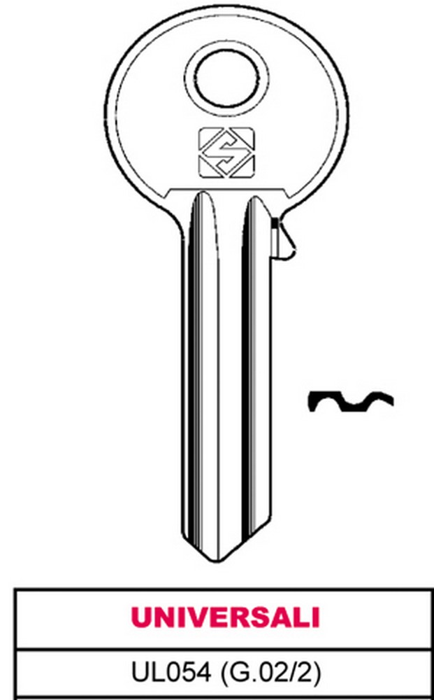 Silca CHIAVE OTTONE UL054 (G.VAC 2) UNIVERSALE