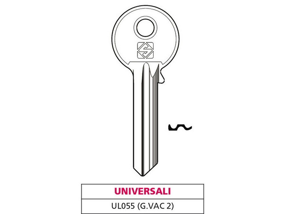 Silca CHIAVE OTTONE UL055 (G. VAC 2) UNIVERSALE