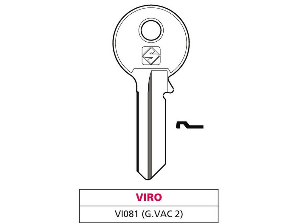 Silca CHIAVE OTTONE VI081 (G. VAC 2) VIRO