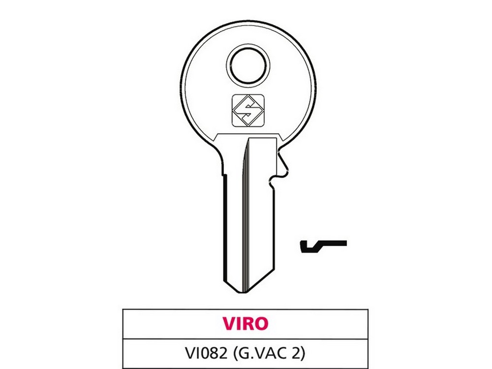 Silca CHIAVE OTTONE VI082 (G. VAC 2) VIRO