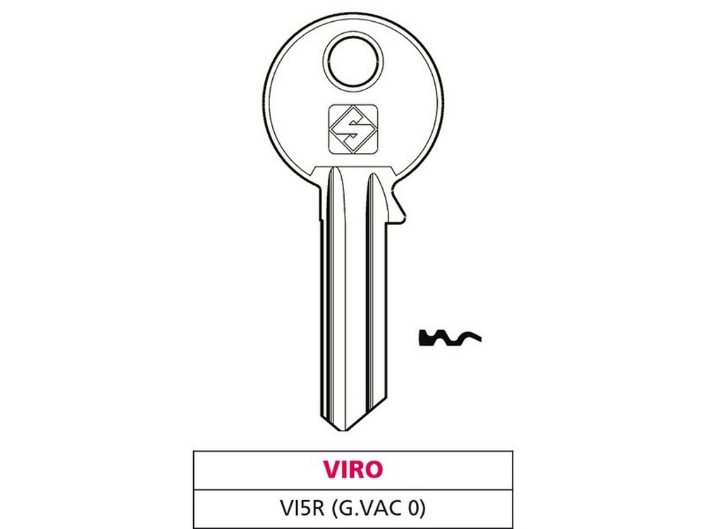 Silca CHIAVE OTTONE VI5R (G. VAC 0) VIRO