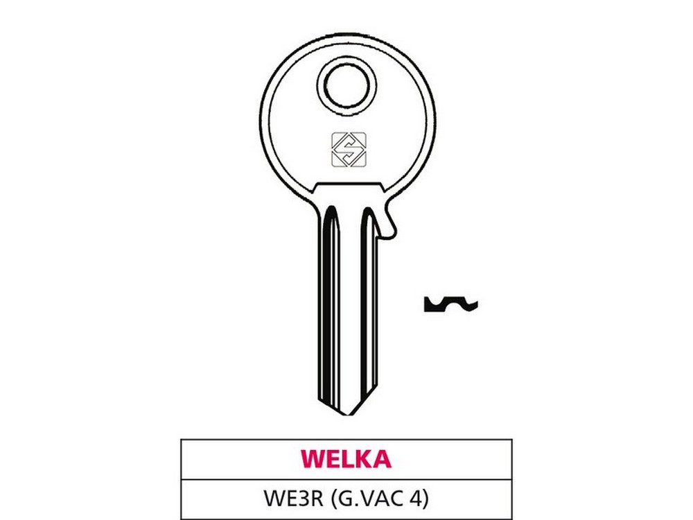 Silca CHIAVE OTTONE WE3R (G. VAC 4) WELKA