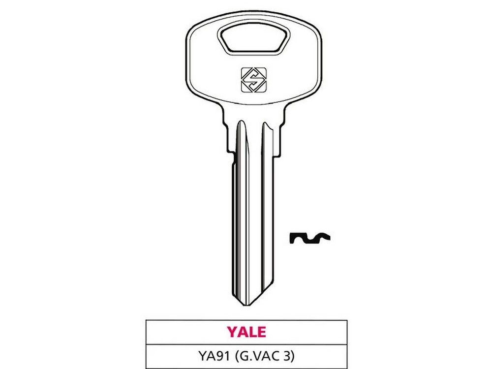 Silca CHIAVE OTTONE YA91 (G. VAC 3) YALE