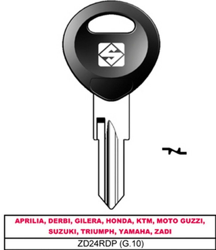 Silca CHIAVE PER AUTO ASC ZD24RDP (G.VAK 0) APRILIA