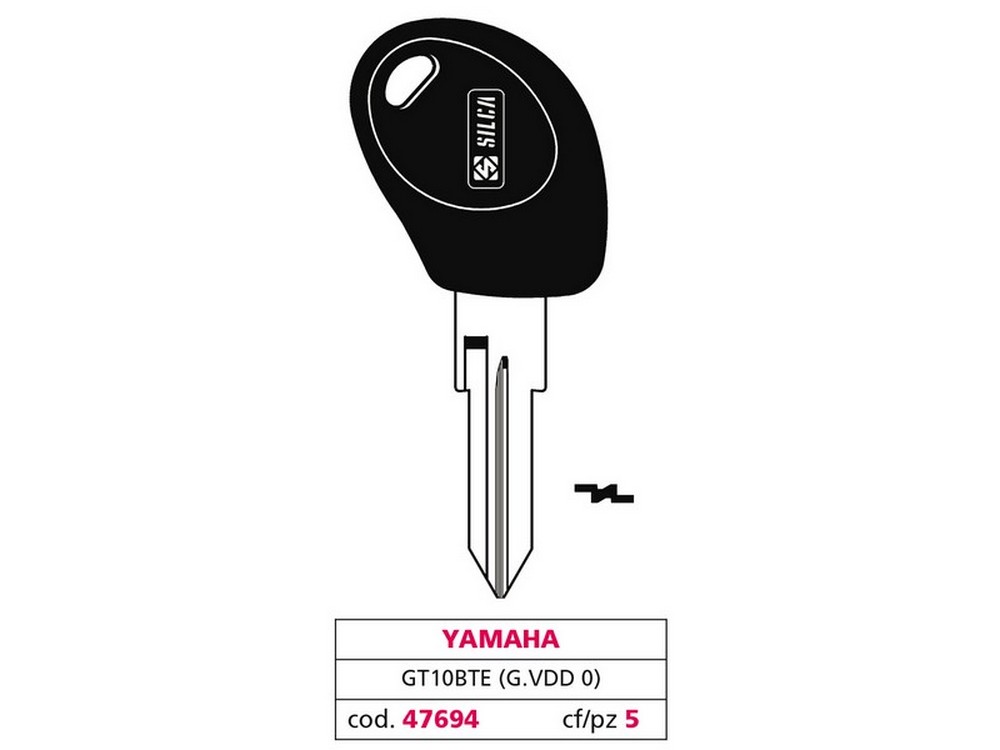 Silca CHIAVE PER AUTO GT10BTE (G. VDD 0) YAMAHA