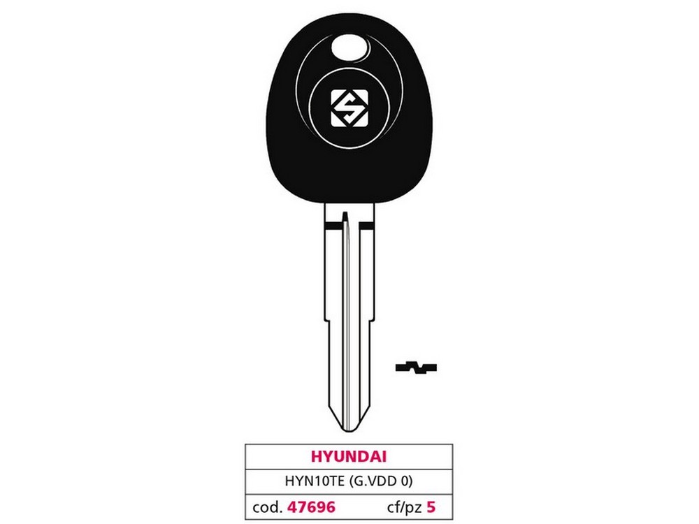 Silca CHIAVE PER AUTO HYN10TE (G. VDD 0) HYUNDAI