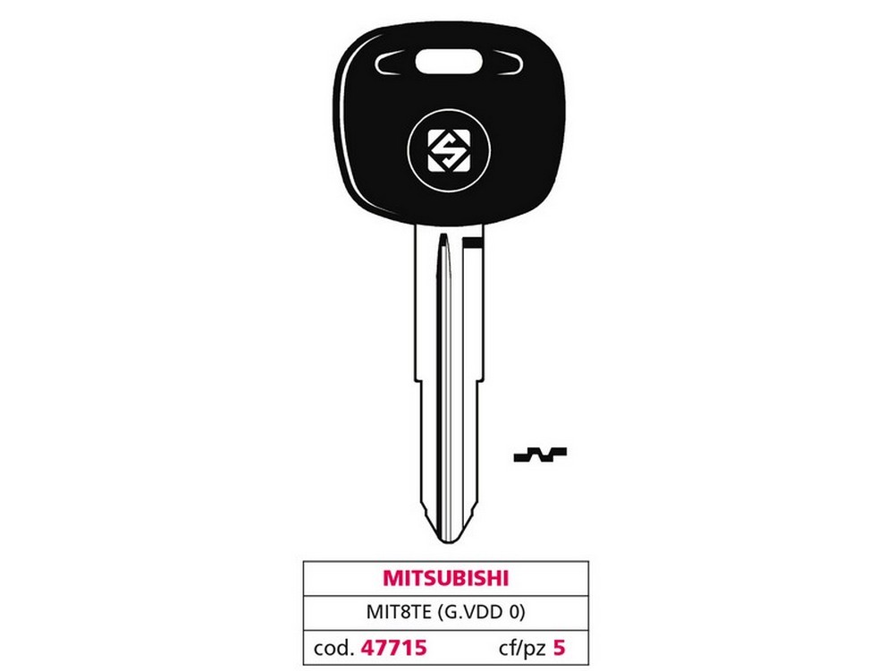 Silca CHIAVE PER AUTO MIT8TE (G. VDD 0) MITSUBISHI