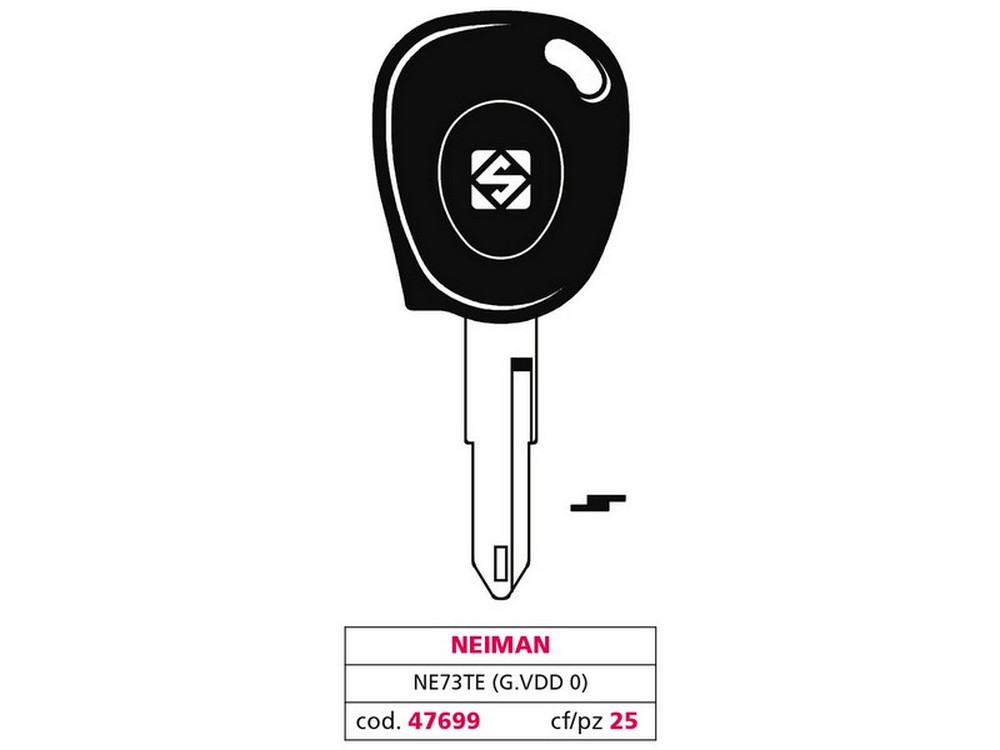 Silca CHIAVE PER AUTO NE73TE (G. VDD 0) NEIMAN 