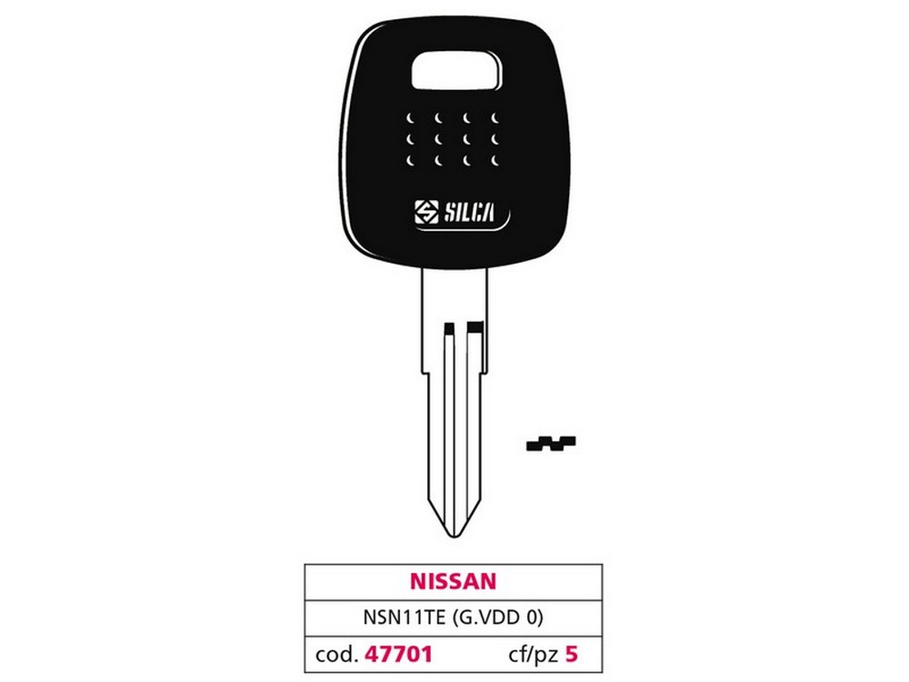 Silca CHIAVE PER AUTO NSN11TE (G. VDD 0) NISSAN