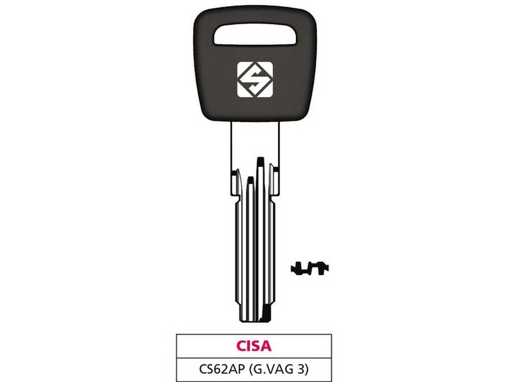 Silca CHIAVE PUNZONATA OTTONE CS62AP (G. VAG 3) CISA 