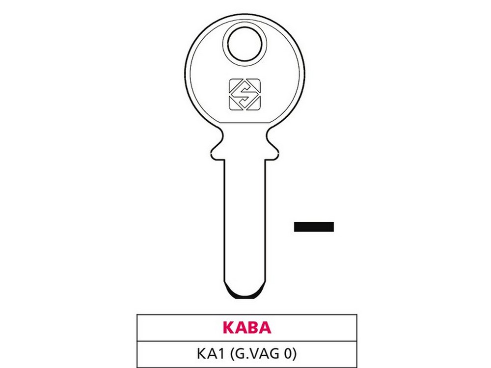 Silca CHIAVE PUNZONATA OTTONE KA1 (G. VAG 0) KABA 
