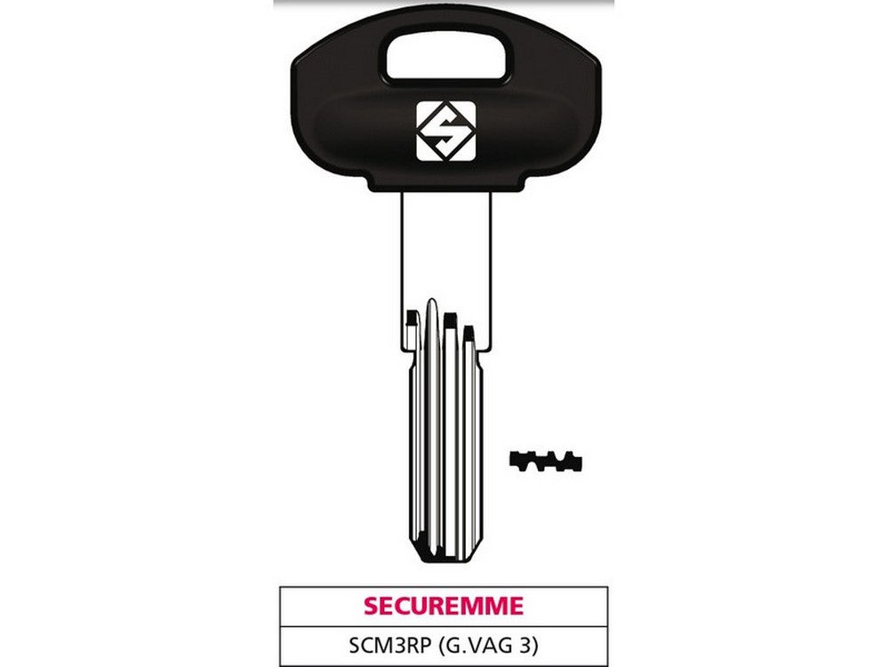 Silca CHIAVE PUNZONATA OTTONE SCM3RP (G.  VAG 3) SECUREMME