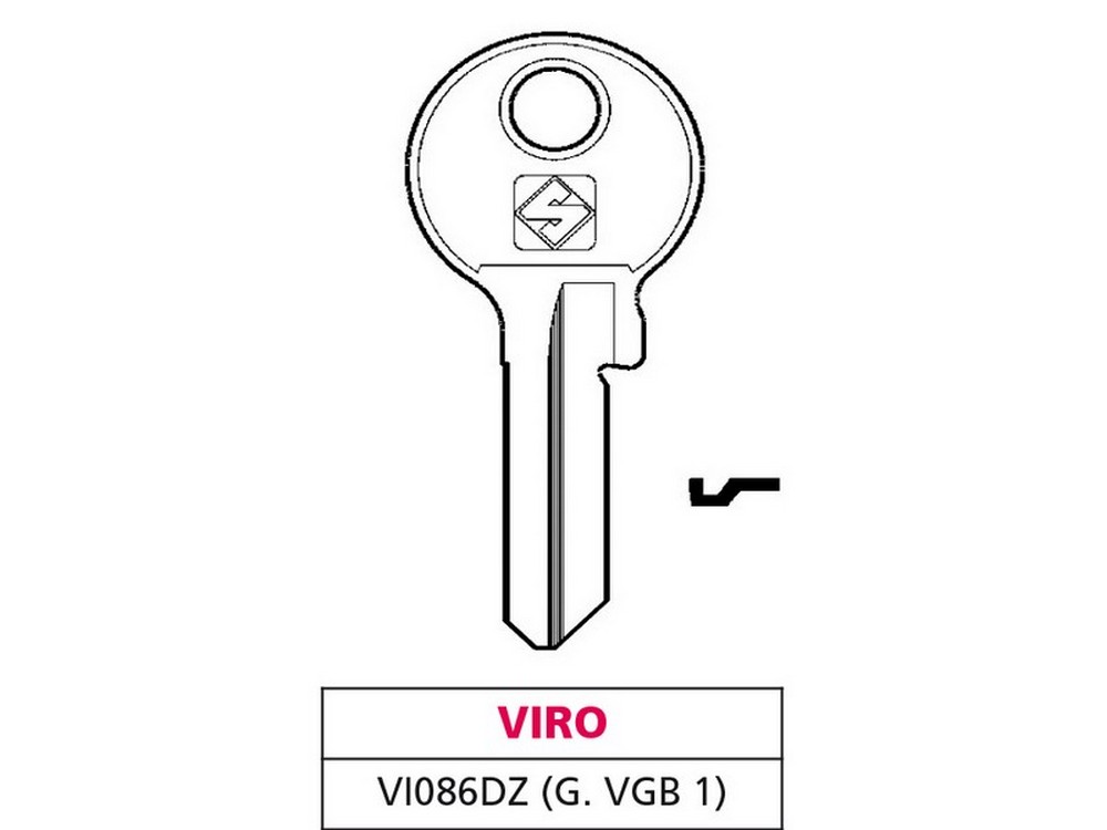 Silca CHIAVE SILKY OTTONE VI086DZ (G.VGB 1) VIRO