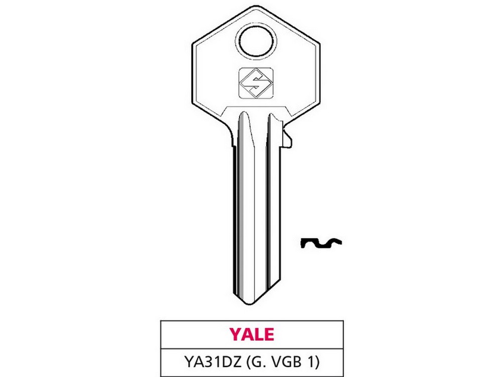 Silca CHIAVE SILKY OTTONE YA31DZ (G.VGB 1) YALE