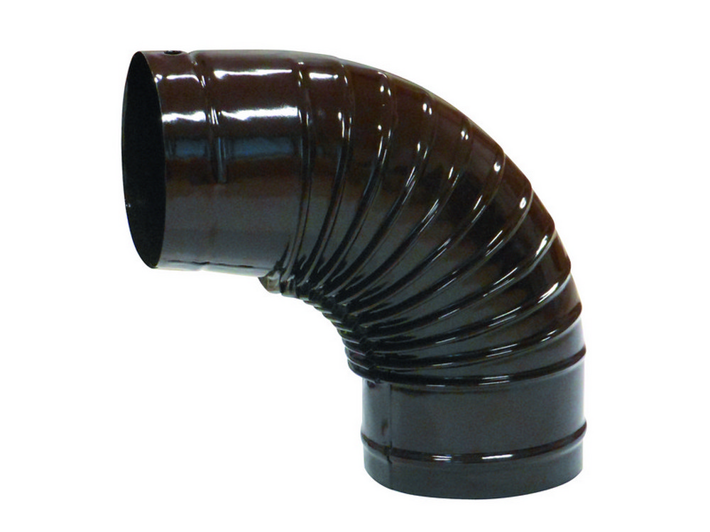 Smalbo GOMITO A 90° PER STUFA Col. Marrone Ø cm.10