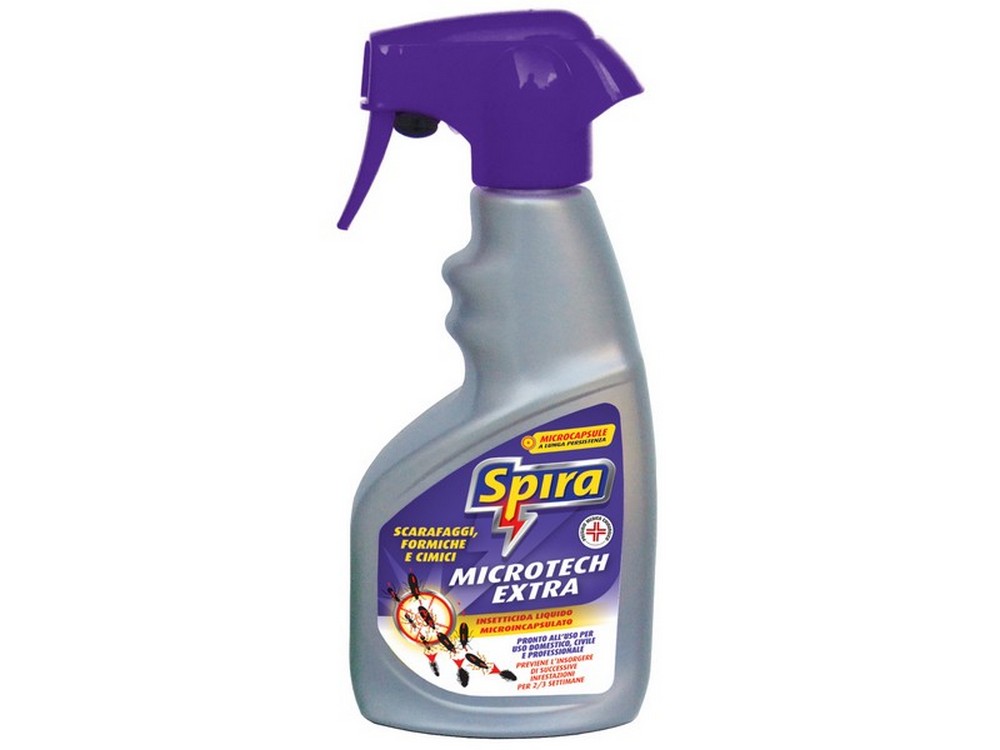 Spira INSETTICIDA SPRAY SCARAFAGGI FORMICHE E CIMICI MICROTECH EXTRA ml. 400