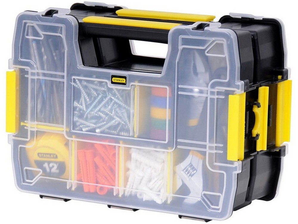 Stanley CASSETTA PORTAMINUTERIA SORT MASTER LIGHT DOPPIA cm. 29,5x21,5x13,4 h