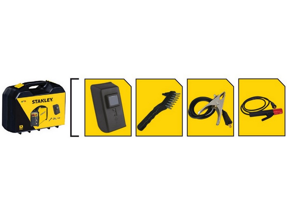 Stanley SALDATRICE AD INVERTER SIRIO 210  5,0 kW - 190 Amp  VALIGETTA+ACCESSORI