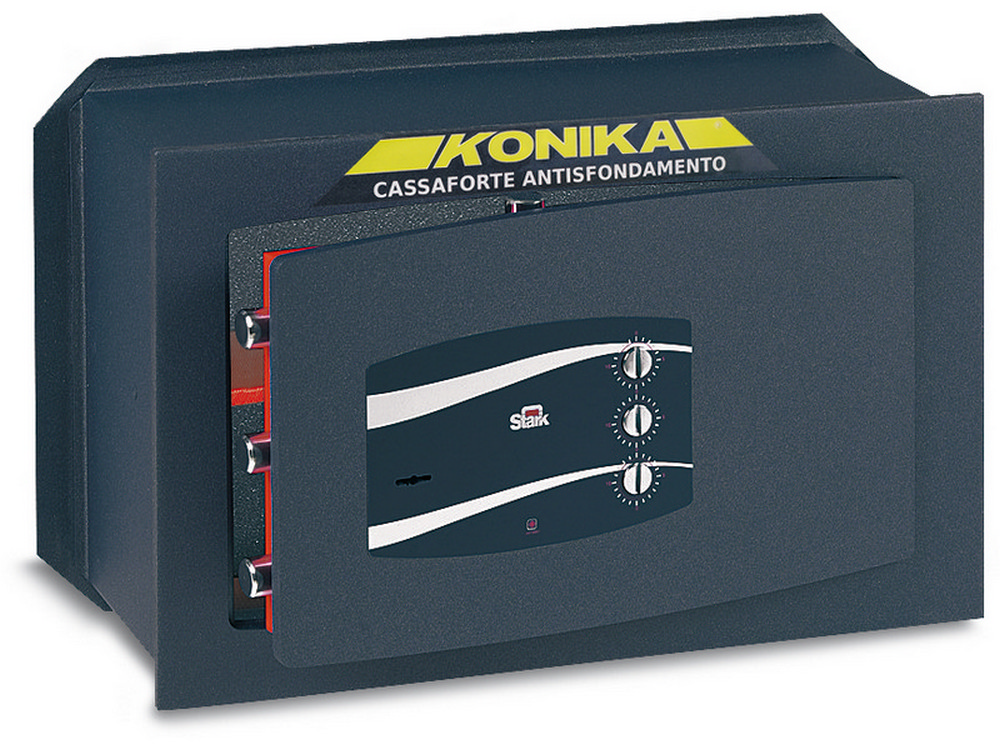 Stark CASSAFORTE DA MURO Chiusura con chiave+combinatore mm. 400x195x250 h