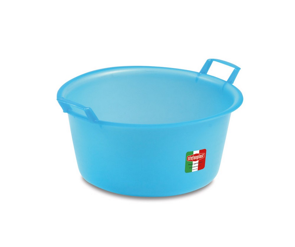 Stefanplast BACINELLA TONDA AZZURRA lt. 15 - Ø cm. 40x18 h