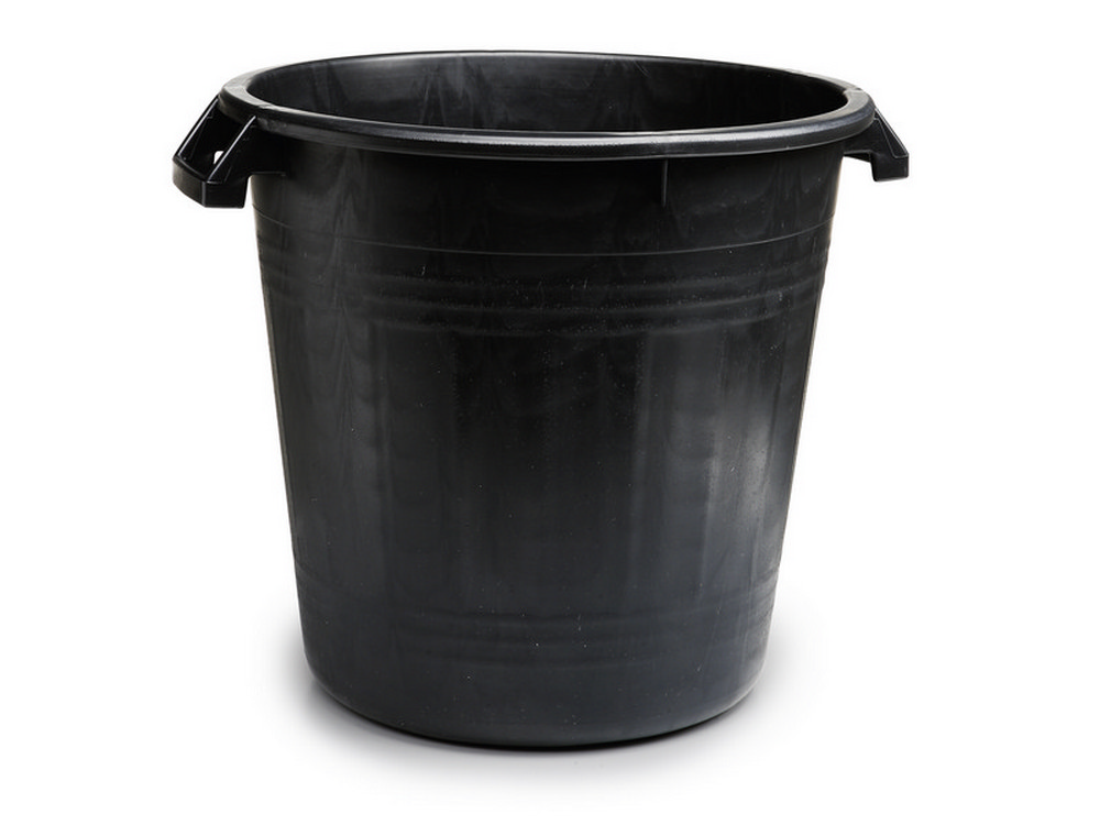 Stefanplast BIDONE PER IMMONDIZIA Lt. 50 - Ø cm. 45x48 h col. Nero