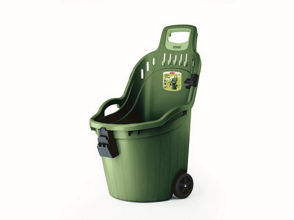 Stefanplast CARRIOLA MULTIUSO HELPY CART cm. 59,5x53X88,5 h col. verde bruno