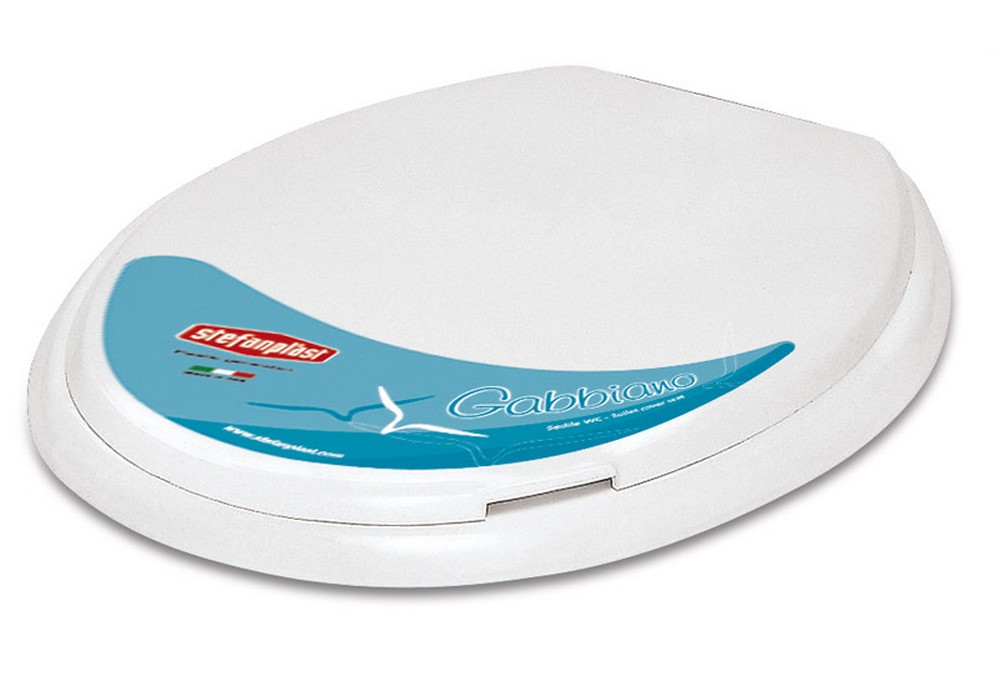 Stefanplast SEDILE WC GABBIANO col. Bianco cm. 47x39x4 h