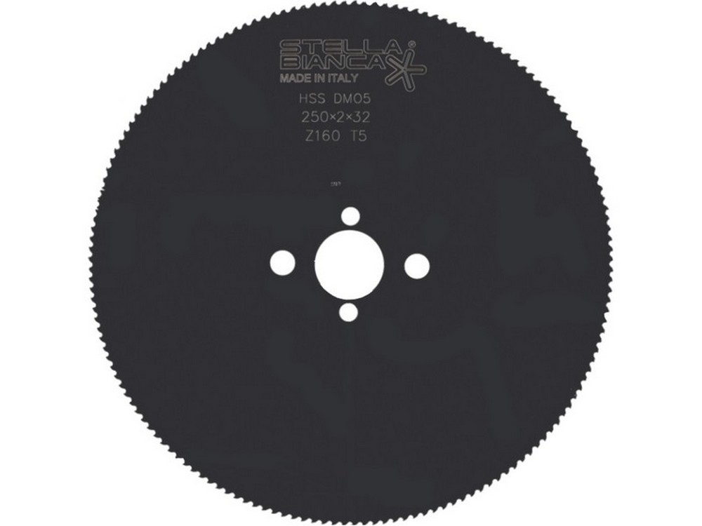 Stella Bianca DISCO HSS T6-PIENO per taglio ferro Ø mm. 300 Spess. 2,5 mm.