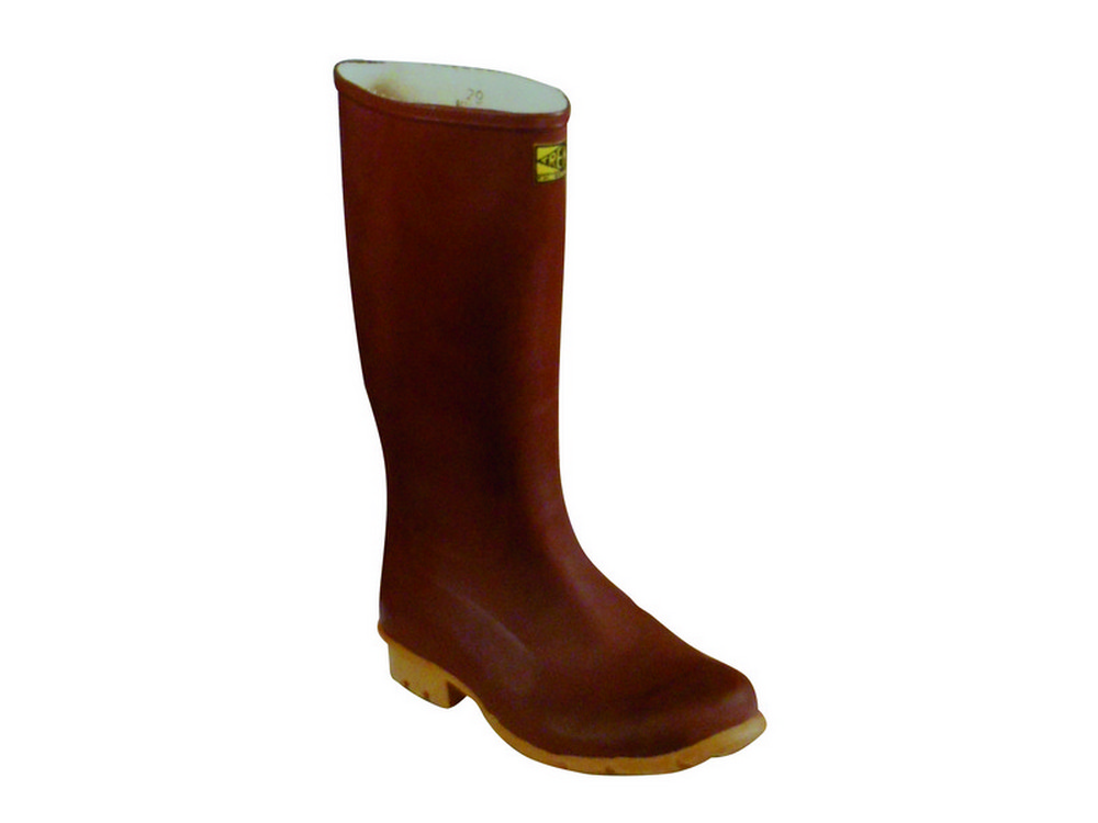STIVALI IN GOMMA NATURALE CALANDRATA GINOCCHIO Col. Marrone Mis. 41