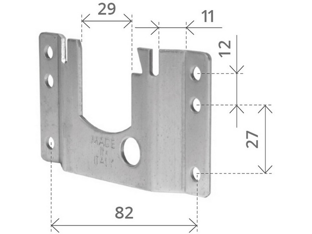 SUPPORTO A LEGNO Lunghezza mm. 82
