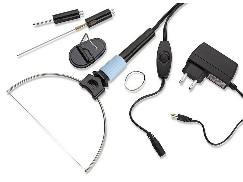TAGLIAPOLISTIROLO PROFESSIONALE 7W CON 3 ACCESSORI