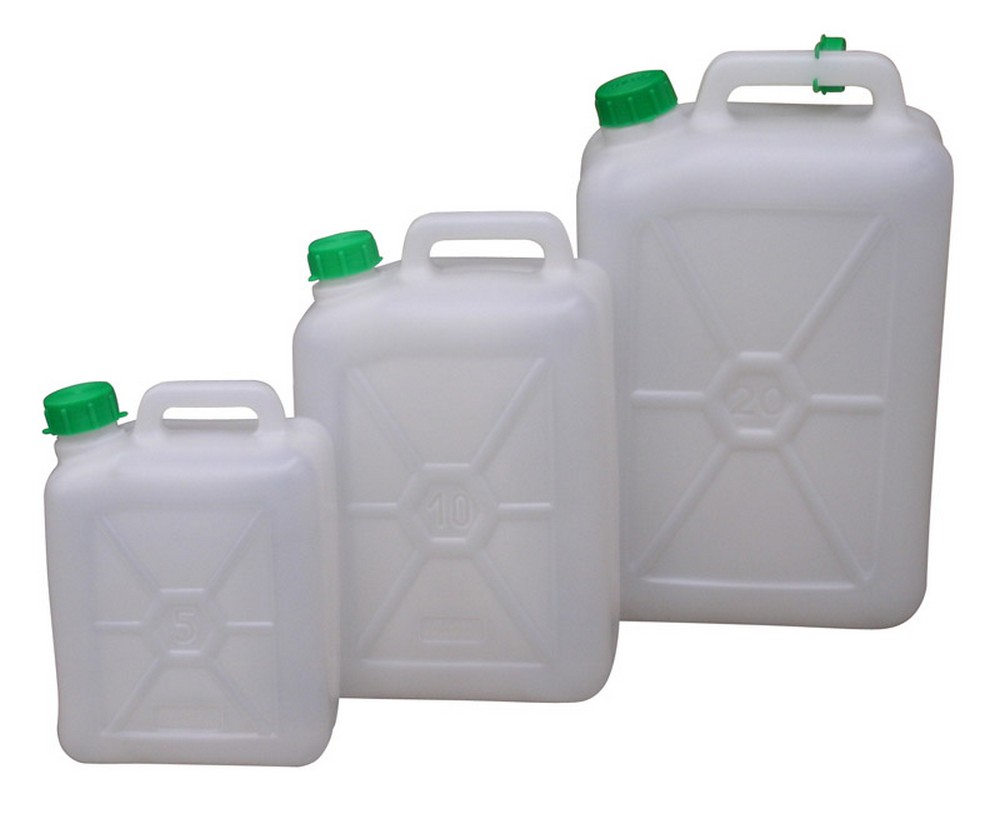 TANICA IN PLASTICA PER ALIMENTI  lt.20 (cm. 18,5x29x40 h)