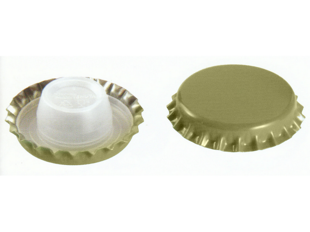 TAPPO A CORONA BIDUL ALTO Ø mm. 29 PZ.200 col.oro