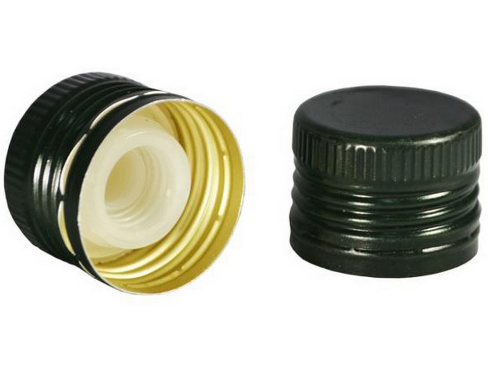 TAPPO IN ALLUMINIO CON VERSATORE PER BOTTIGLIA OLIO mm. 31,5x24 - Pz. 5