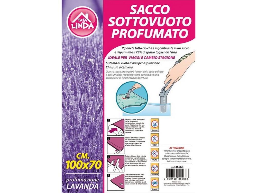 Tata Linda SACCHETTO SOTTOVUOTO MULTIUSO cm. 60x80