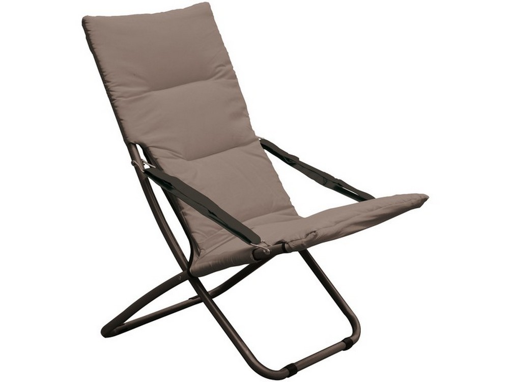 Tata Linda SEDIA PIEGHEVOLE CAPRI cm. 83x50x93 h col. Grigio scuro