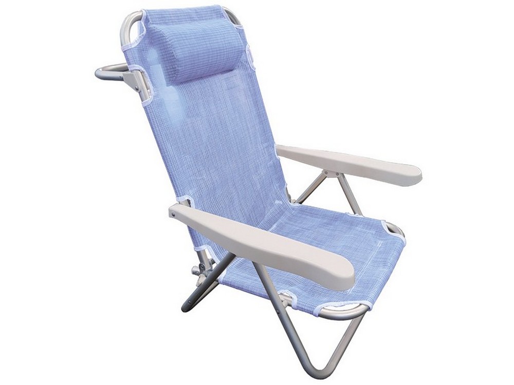 Tata Linda SPIAGGINA RECLINABILE COMFORT 5 POSIZIONI cm. 61x53x81 h col. Assortiti