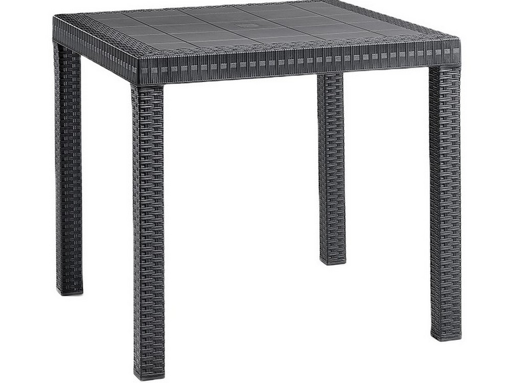 TAVOLO DALLAS cm. 80x80x74 h col. Antracite