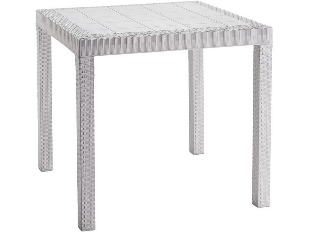TAVOLO DALLAS cm. 80x80x74 h col. Bianco